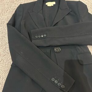 Michael Kors Black Women's Wool Blazer Jacket Size 4
